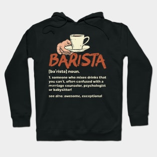 Barista Definition Hoodie